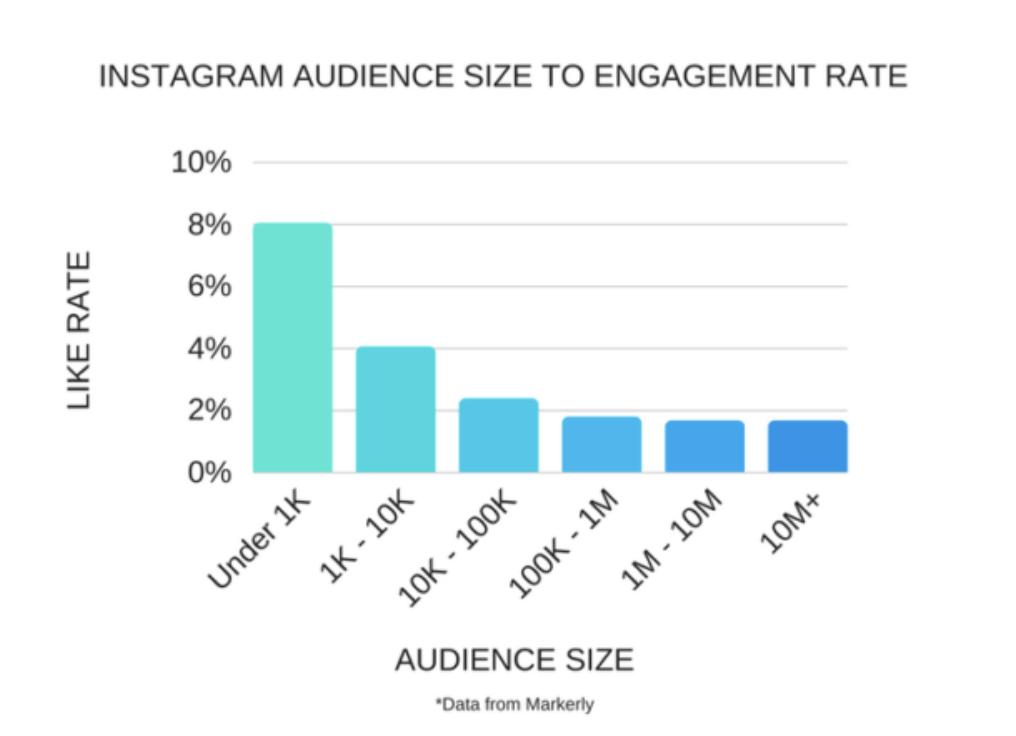 influencer audience sizes